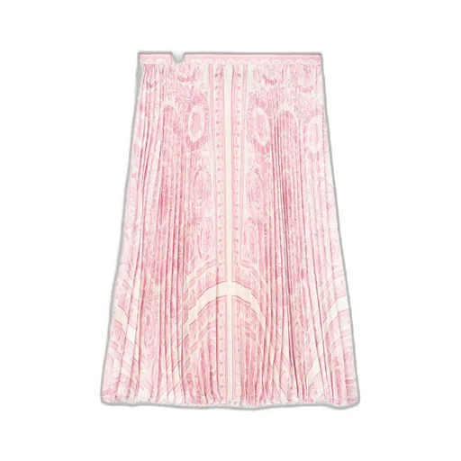 Versace Kids All-Over Printed Pleated Skirt