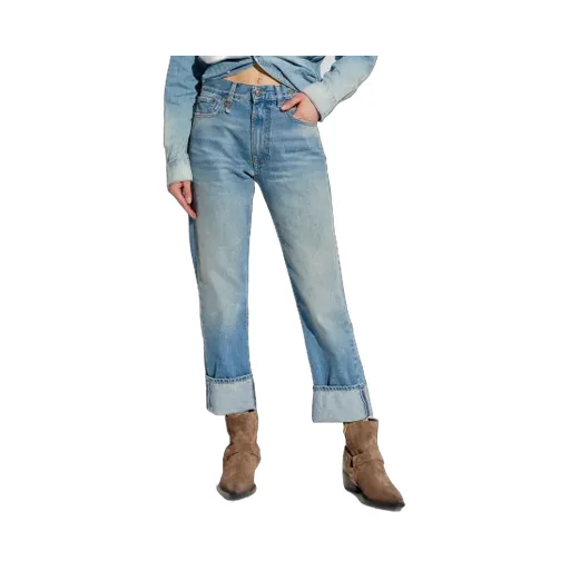 Folded-Edge Jeans