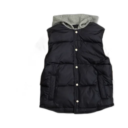 Versace Kids Insulated Button-Up Hooded Jacket
