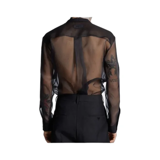 Dsquared2 Semi-Sheer Long-Sleeved Shirt