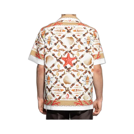 Dolce & Gabbana Shell Printed Hawaii Poplin Shirt