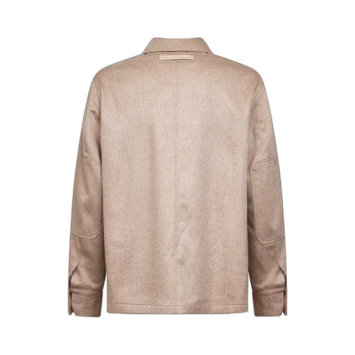 Zegna Buttoned Cashmere Shirt