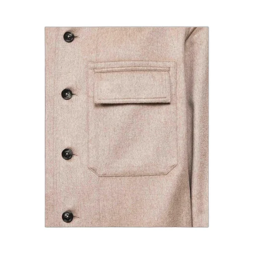 Zegna Buttoned Cashmere Shirt