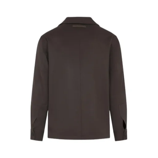 Zegna Long Sleeved Buttoned Overshirt