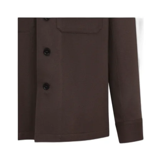 Zegna Long Sleeved Buttoned Overshirt