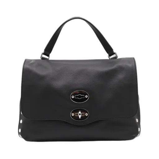 Small Postina Stud-Embellished Flap Tote Bag