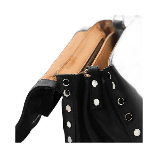 Small Postina Stud-Embellished Flap Tote Bag