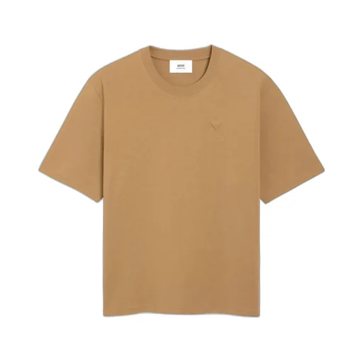 Brown Cotton Ami De Coeur Cosy Fit T-Shirt