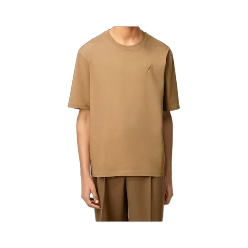 Brown Cotton Ami De Coeur Cosy Fit T-Shirt