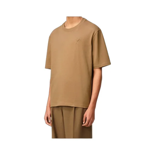 Brown Cotton Ami De Coeur Cosy Fit T-Shirt