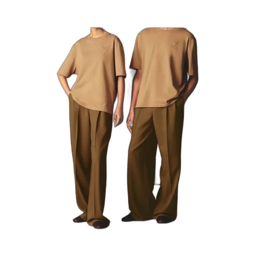 Brown Cotton Ami De Coeur Cosy Fit T-Shirt
