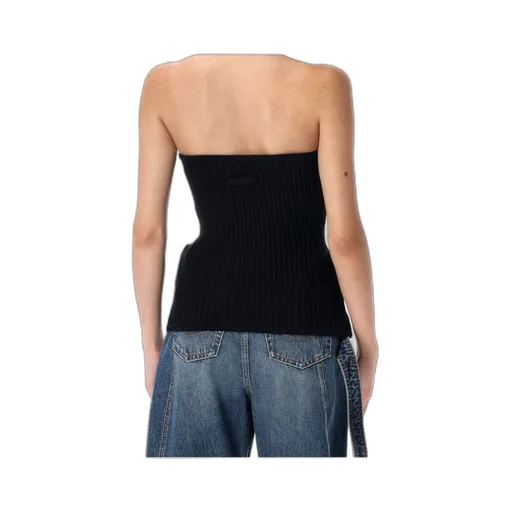 Bustier Top Rib Knit