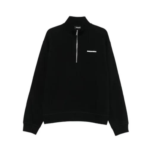 Dsquared2 Half-Zip High Neck Sweatshirt
