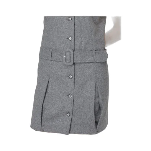 Belted Buttoned Dress