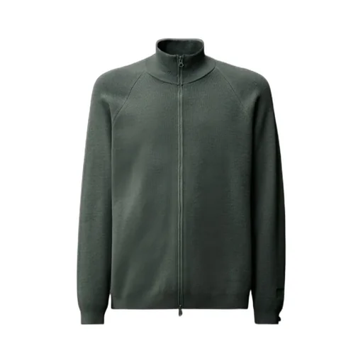 Metropolis Series Extrafine Merino Wool Full Zip Sweater