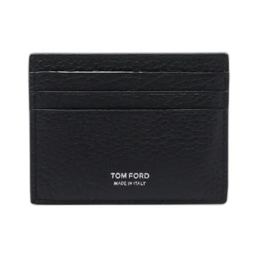 Logo-Stamp Leather Cardholder