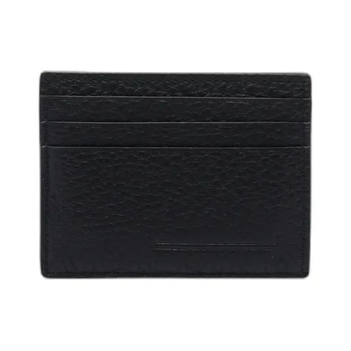 Logo-Stamp Leather Cardholder