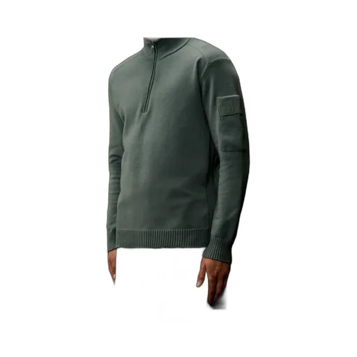 Metropolis Series Extrafine Merino Wool Half Zip Sweater