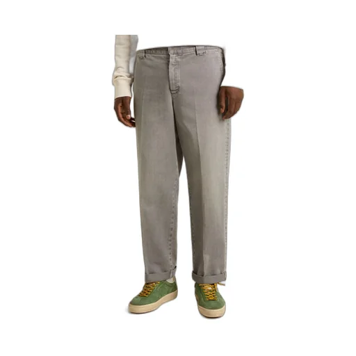 Cuffed Cotton Trousers