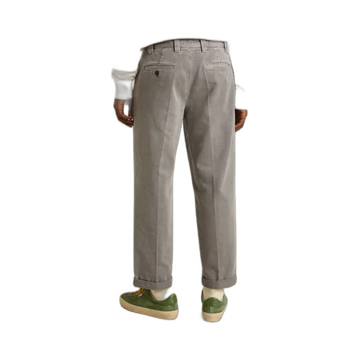 Cuffed Cotton Trousers