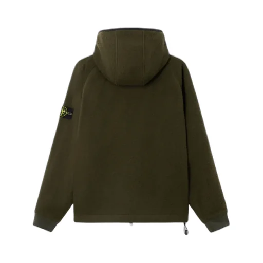Stone Island Logo Patch Zip-Up Jacket