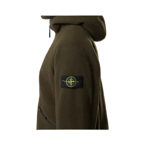 Stone Island Logo Patch Zip-Up Jacket