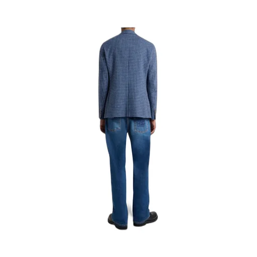 Wool-Blend Houndstooth Jacket