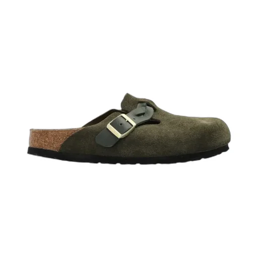Boston Buckle-Fastening Slippers