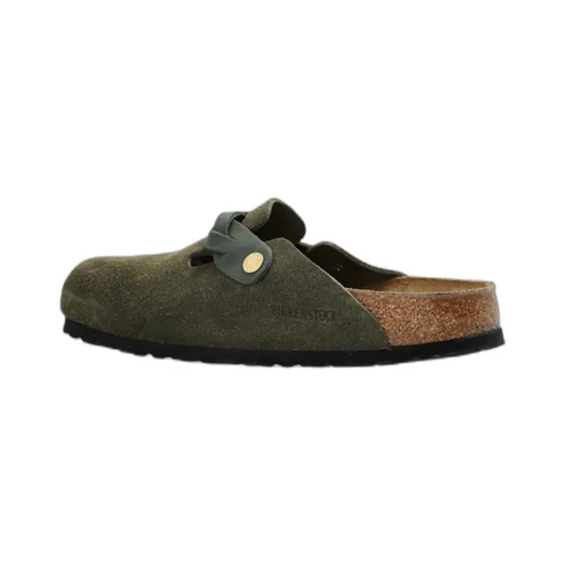 Boston Buckle-Fastening Slippers