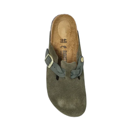 Boston Buckle-Fastening Slippers