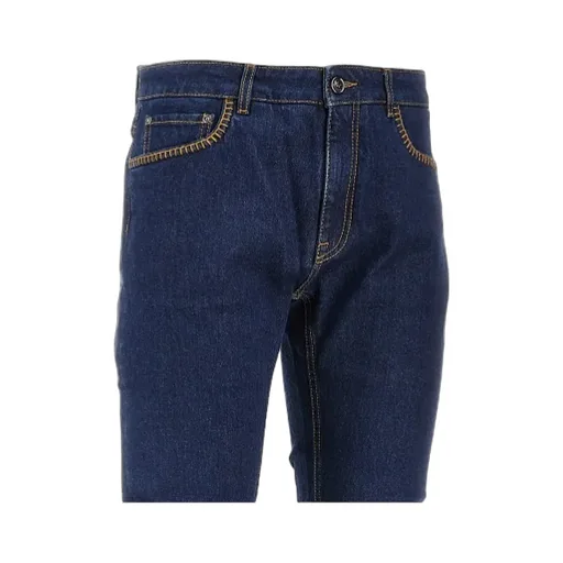 Regular-Fit Jeans With Stitching On Front Pockets