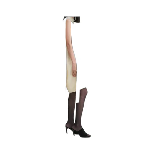 Raw-Edge Silk Dress