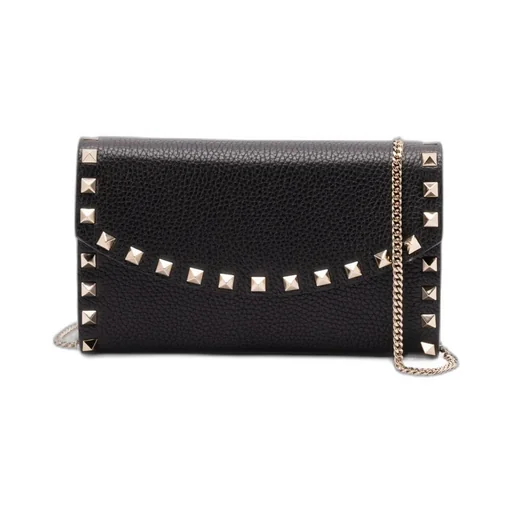 Valentino Garavani Rockstud Foldover Top Wallet