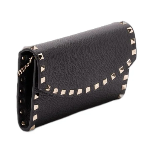 Valentino Garavani Rockstud Foldover Top Wallet