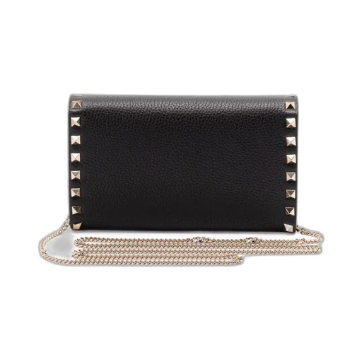 Valentino Garavani Rockstud Foldover Top Wallet
