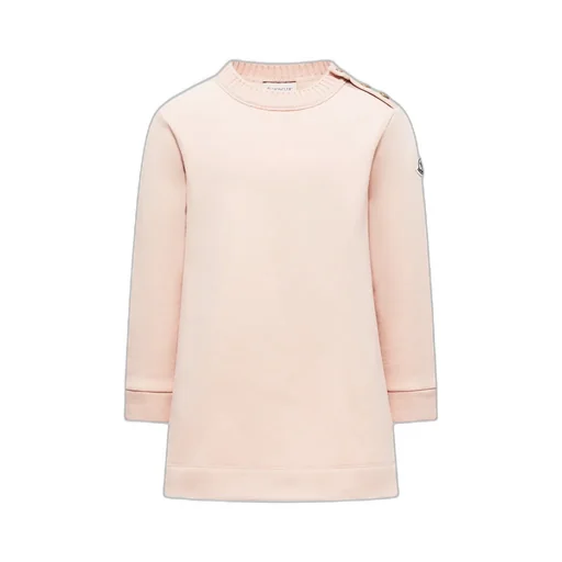 Moncler Enfant Logo Patch Crewneck Sweatshirt Dress