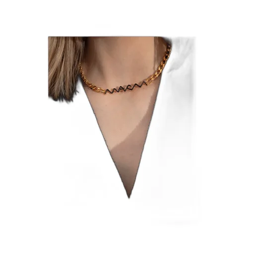Marni Logo Lettering Chain Necklace