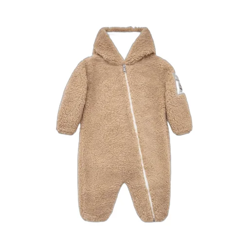 Moncler Enfant Teddy Hooded Baby Grow