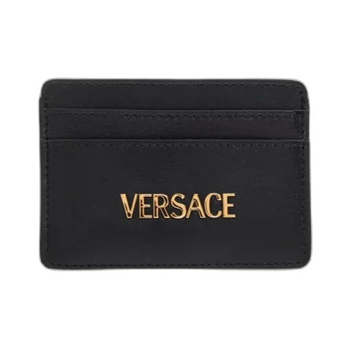 Versace Logo-Lettering Card Holder
