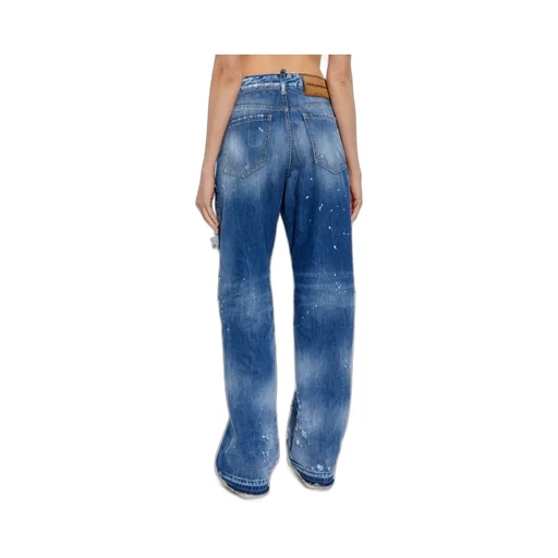 Dsquared2 Distressed Straight-Leg Jeans