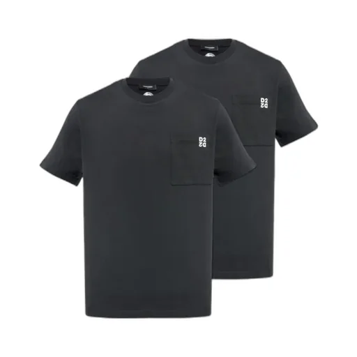Dsquared2 Two Packs Logo Printed Crewneck T-Shirt