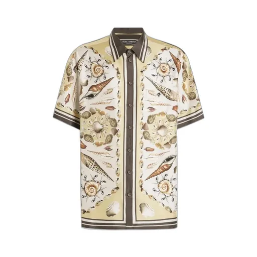 Dolce & Gabbana Shell Printed Short-Sleeved Shirt