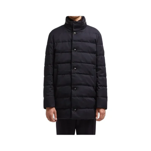 Moncler Vallonpierre Hooded Long Padded Jacket