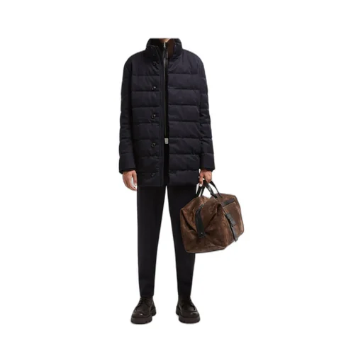 Moncler Vallonpierre Hooded Long Padded Jacket
