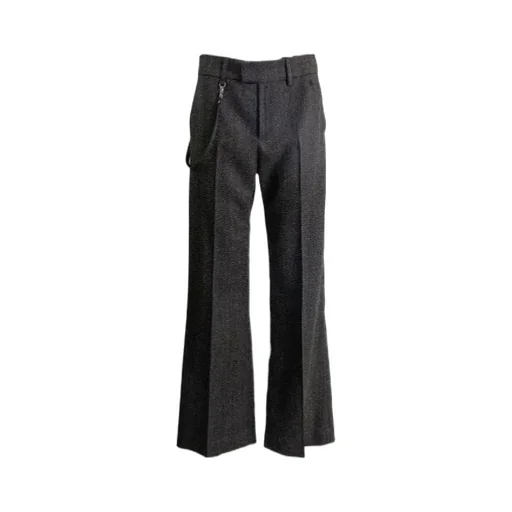 CourrÈGes Strap-Detailed Wide-Leg Trousers