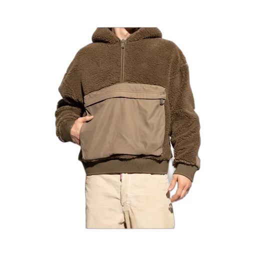 Dsquared2 Half-Zip Fleece Hoodie