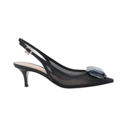 Gianvito Rossi Pointed-Toe Slingback Pumps