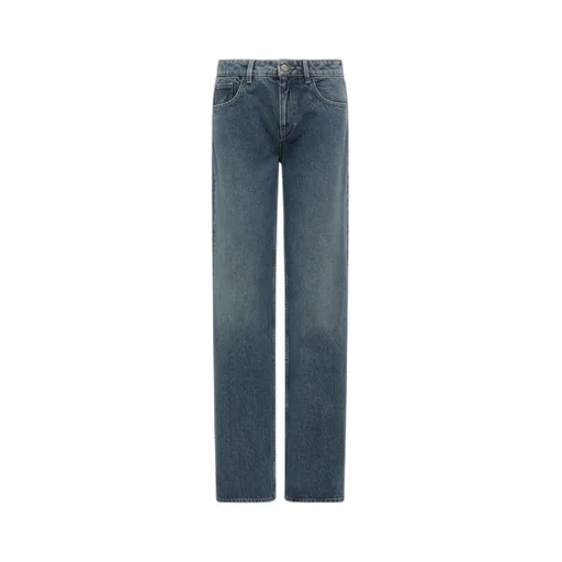 Straight Leg Bleached Jeans