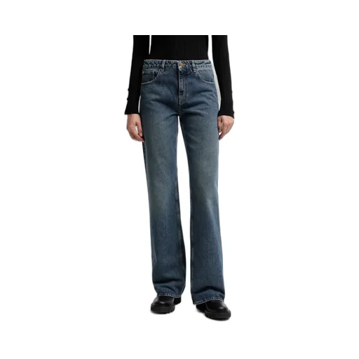 Straight Leg Bleached Jeans
