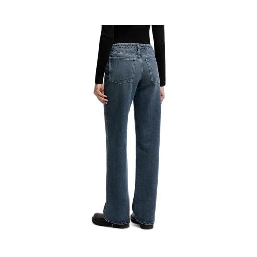 Straight Leg Bleached Jeans